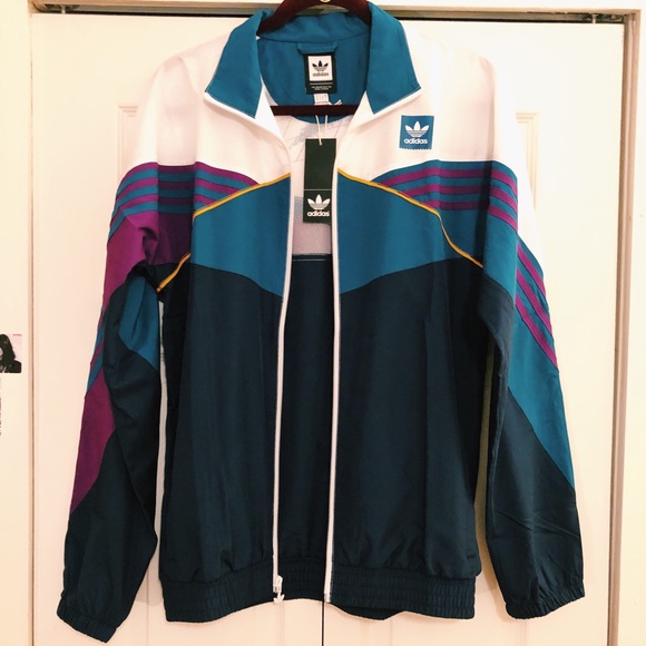 Retro Adidas Track Jacket Windbreaker Size S NWT Vintage Jacke, Adidas Jacke, Oldschool, Adidas Warm up